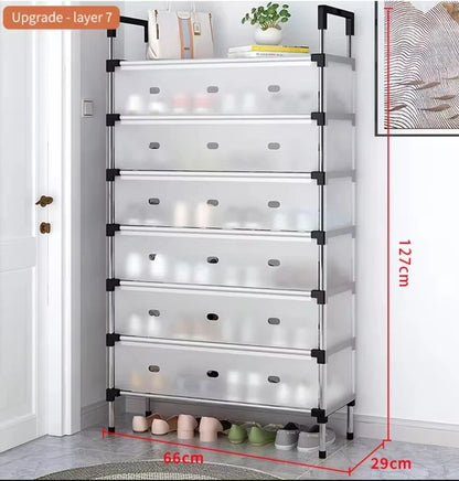 6/7Tier Shoe Rack Stackable Cabinet