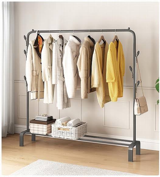 Heavy Duty Metal Single Clothes Rail Rack