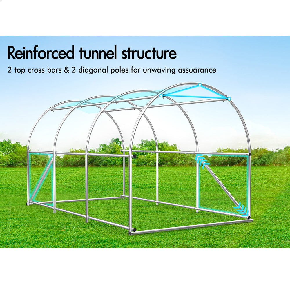 Greenhouse Dome Gabled Shed Walk in Green House