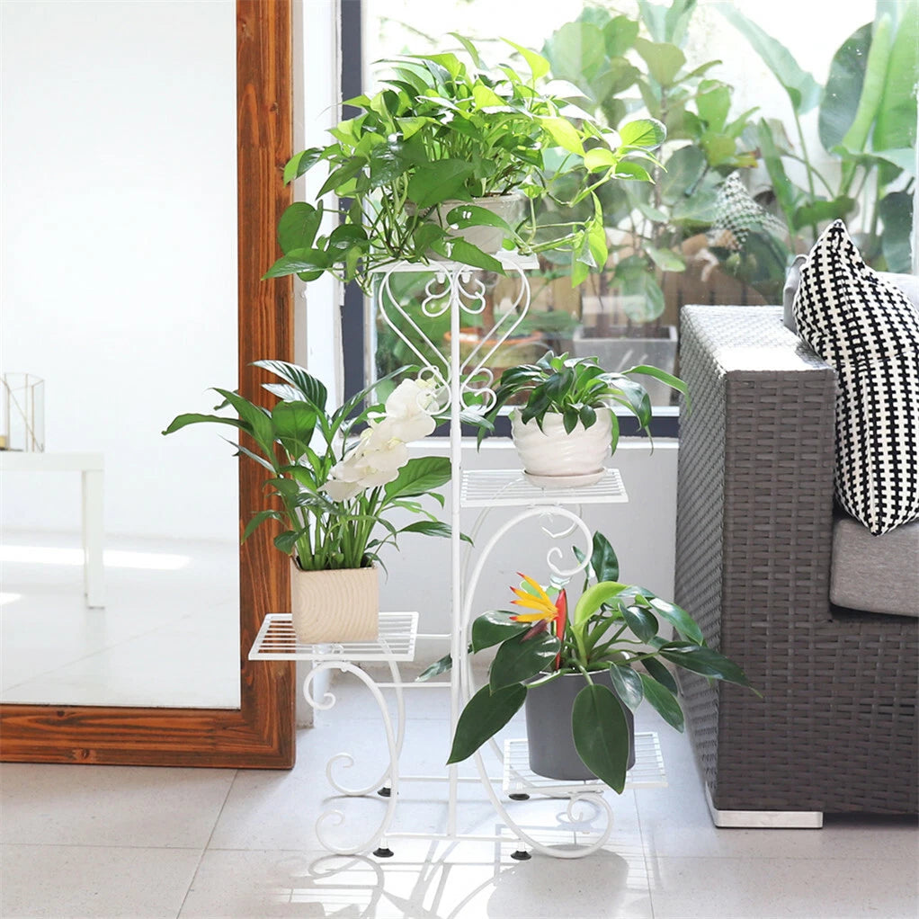 4 Tier Iron Plant Stand