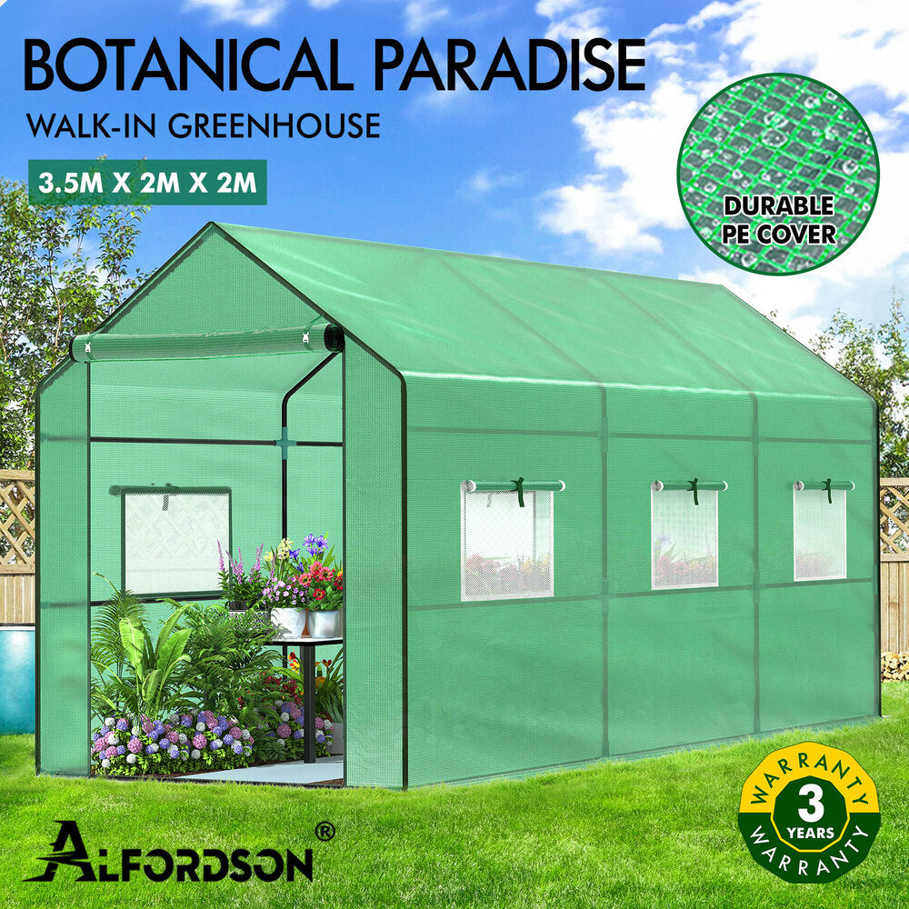 Greenhouse Gabled Shed Walk in Green House