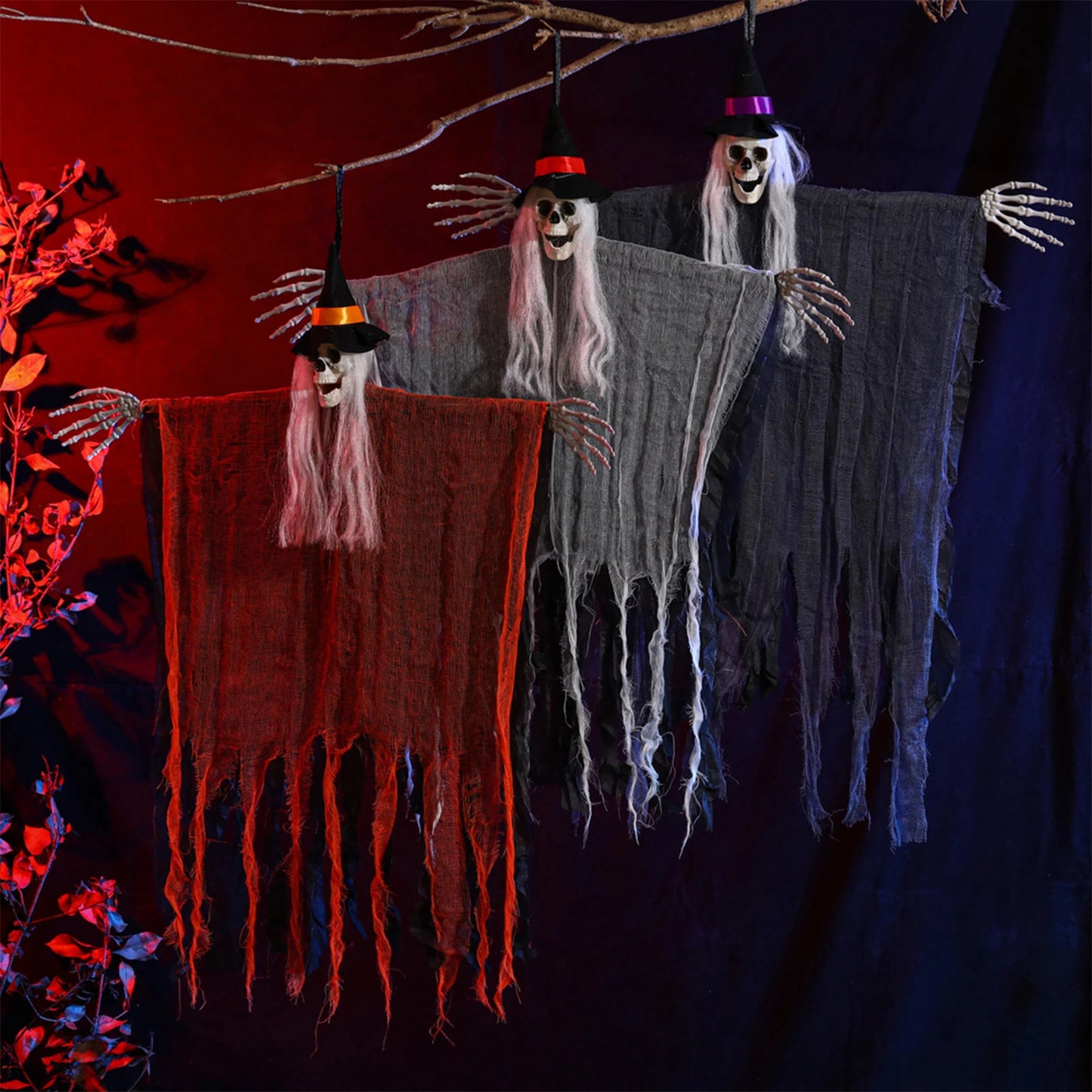 Hanging Halloween Skeleton Ghosts Skull