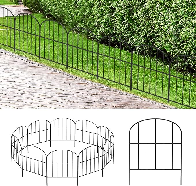 10 Panels Decorative Garden Fence - Canada