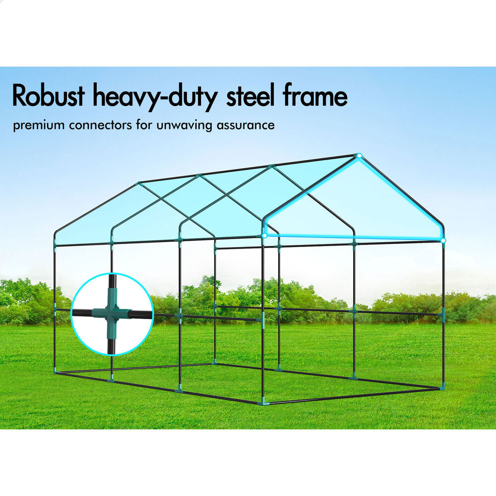 Greenhouse Gabled Shed Walk in Green House