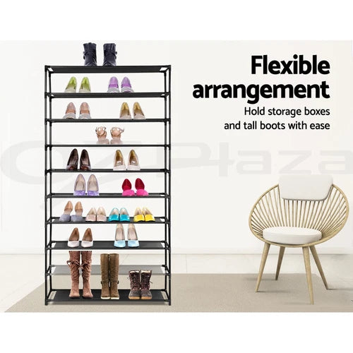 10 Tier Metal Shoe Shelf Holder