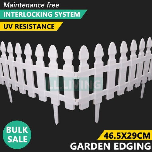Plastic Garden Edging Lawn Yard Plant Flower Fence