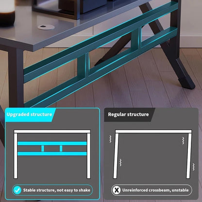 Large Gaming Desk, PC Computer Desk