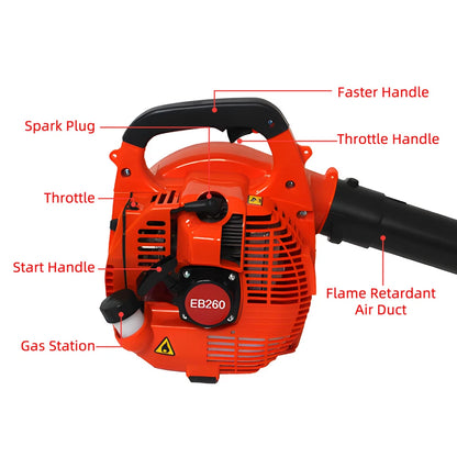 26CC Lightweight Petrol Leaf & Snow Blower - 2 Stroke High Power