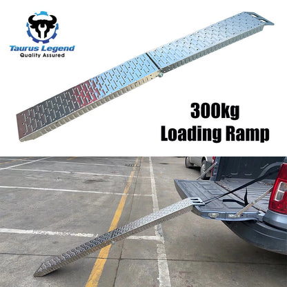 Loading Ramp with Safety Strap for Ute Truck Van 300kg Load Capacity