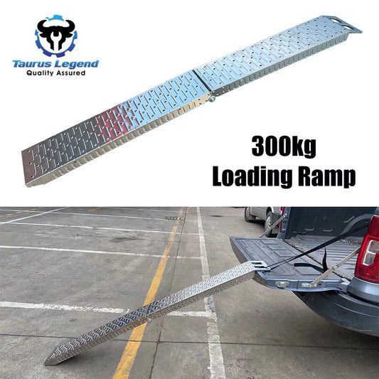 Loading Ramp with Safety Strap for Ute Truck Van 300kg Load Capacity