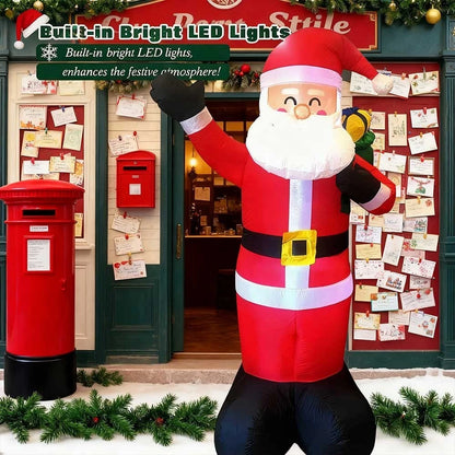 6.6ft Inflatable Santa Claus LED Lighting Indoor Outdoor Christmas inflatables