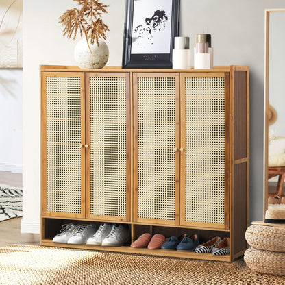 Shoes Rack Organiser Shelf 4 Doors 70 Pairs