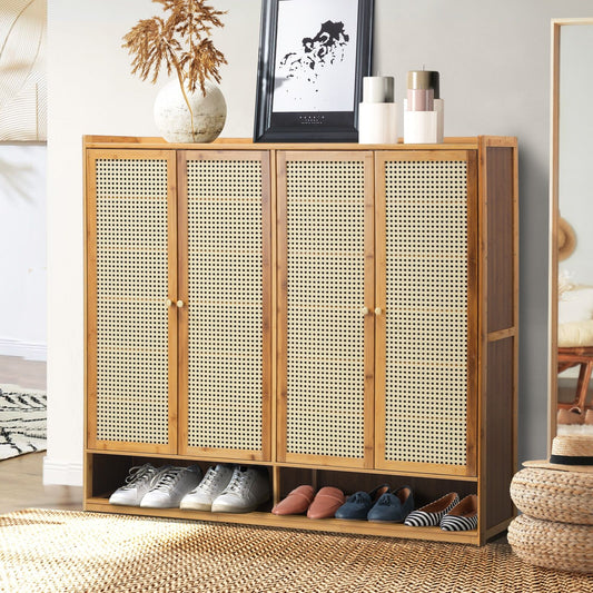 Shoes Rack Organiser Shelf 4 Doors 70 Pairs