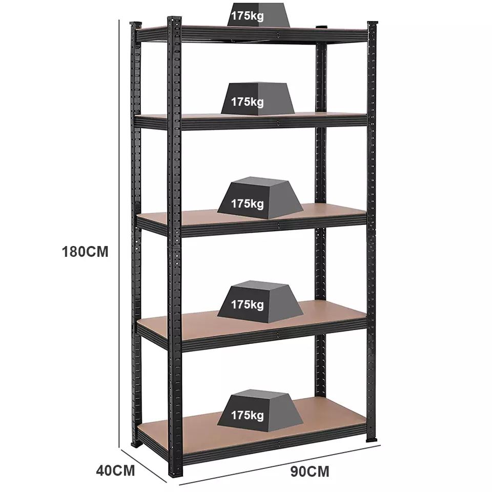 1.5/1.8m Warehouse Rack Steel Metal Shelves