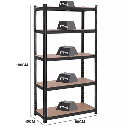 1.5/1.8m Warehouse Rack Steel Metal Shelves