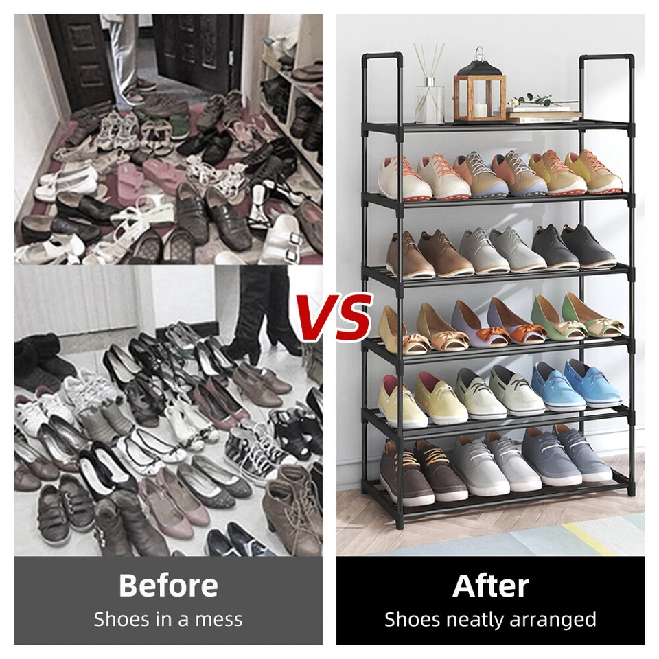 6 Tier Shoe Organizer With 4 Shelves