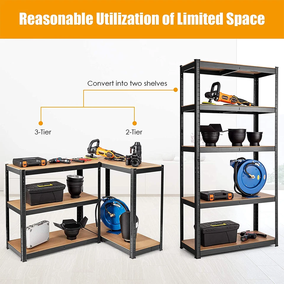 1.5/1.8m Warehouse Rack Steel Metal Shelves