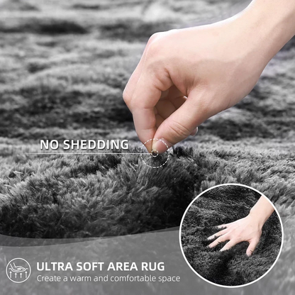 200x230cm Dark Grey Floor Rug