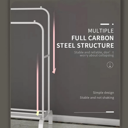 Heavy Duty Metal Double Clothes Rail Rack