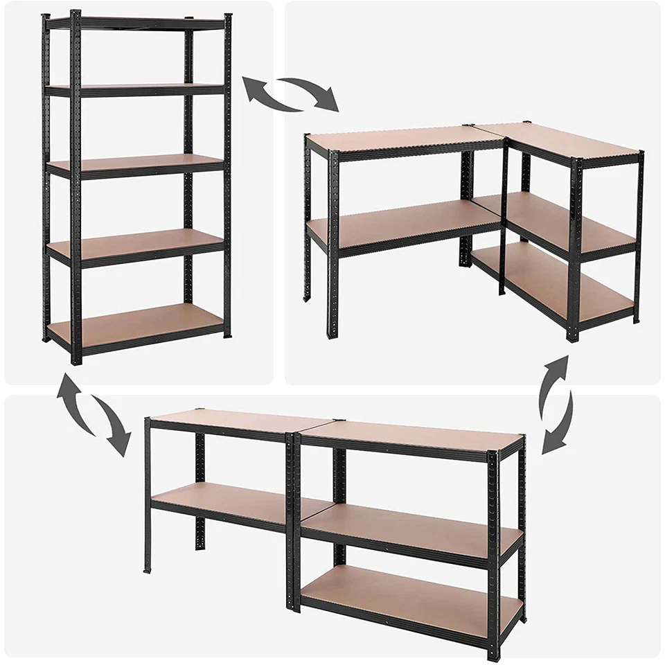 1.5/1.8m Warehouse Rack Steel Metal Shelves