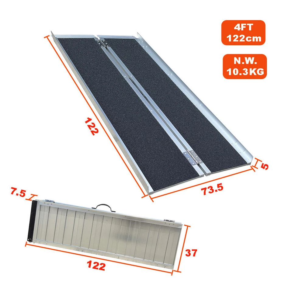 Single-Folding Aluminium Wheel chair Ramp
