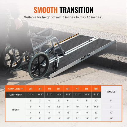 Multi Size Folding Wheelchair Ramp