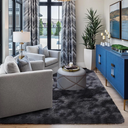 200x230cm Dark Grey Floor Rug
