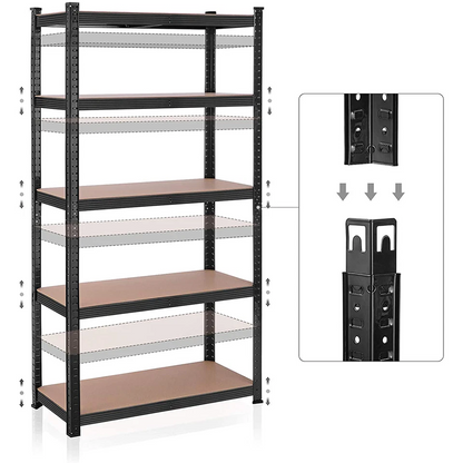 1.5/1.8m Warehouse Rack Steel Metal Shelves