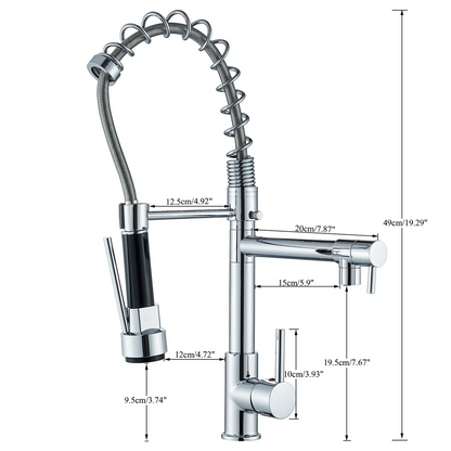 360° Swivel Chrome Kitchen Tap